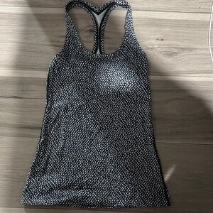 Lululemon Athletica Black and White Tank Top